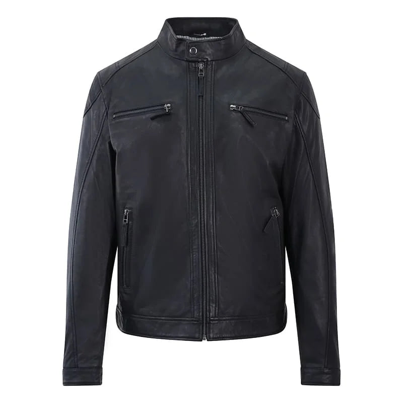 Men's Leather Biker Jacket – Roman 2385 - Primehide Trade