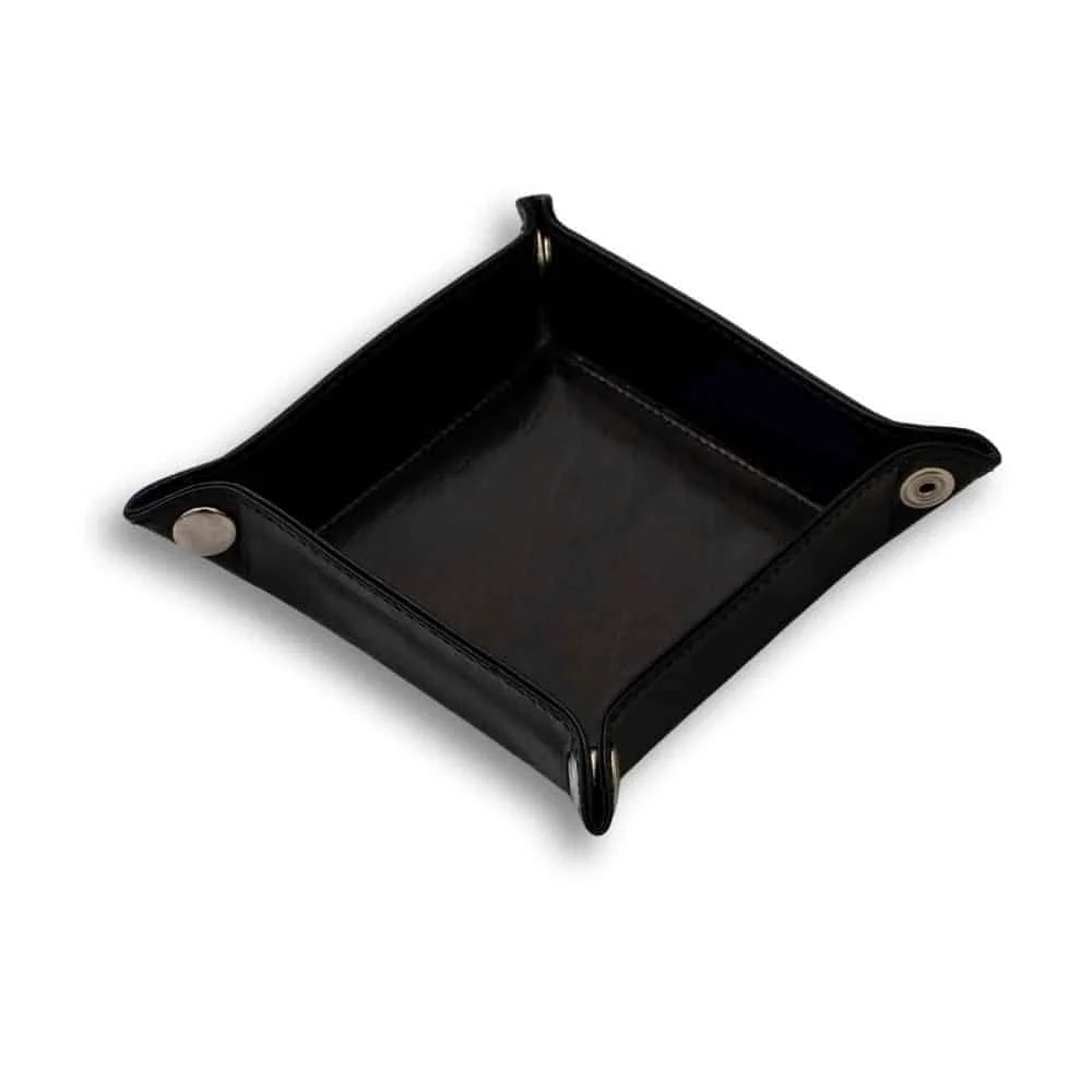 Leather Tidy Tray, black