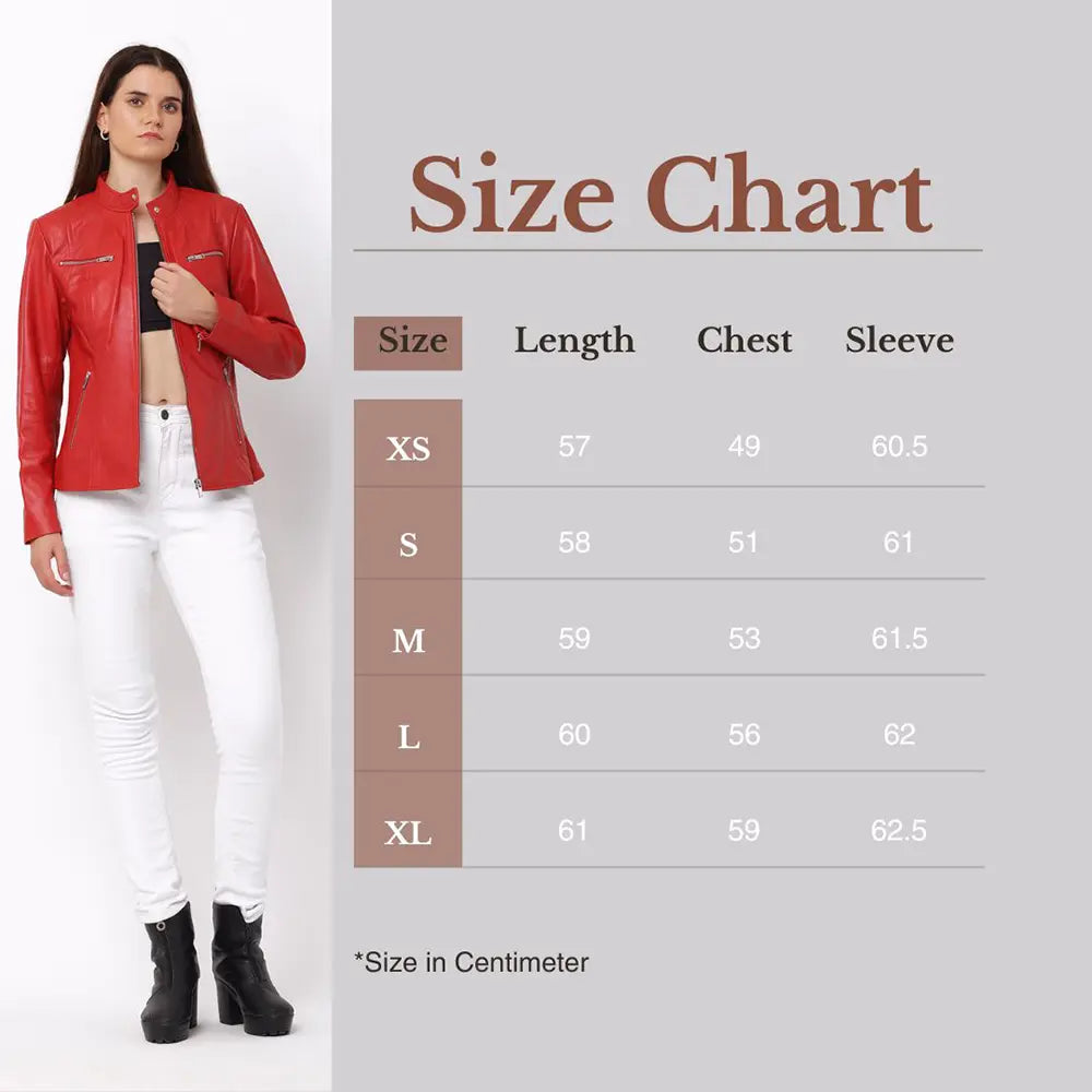 Women’s Leather Jacket Slim-Fit – Celine 6493 01