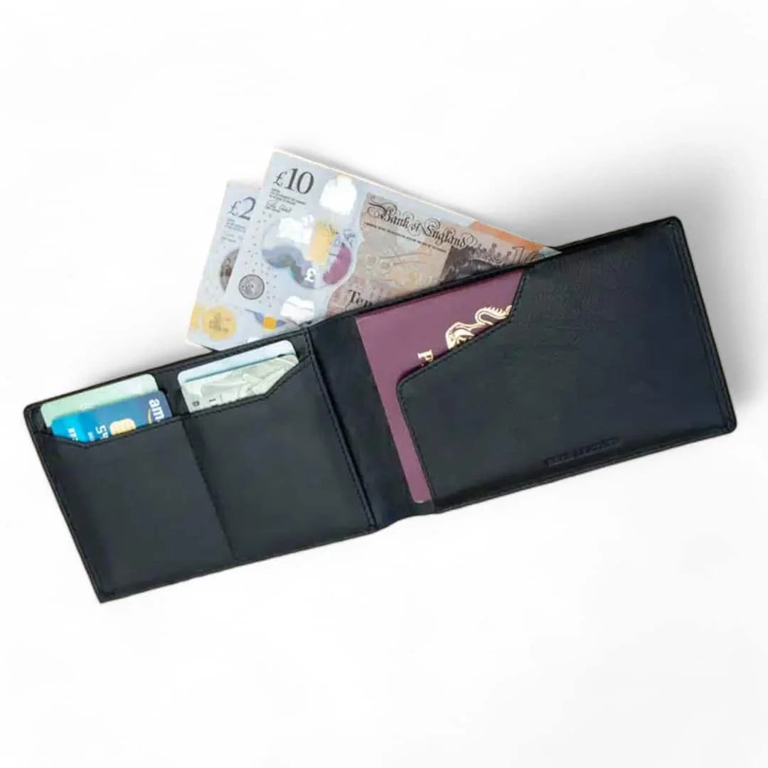 Slimline Passport Wallet – 2042643BLKPL open