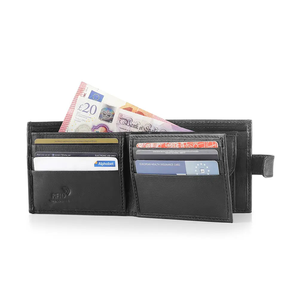 Trifold basic leather wallet 27 02