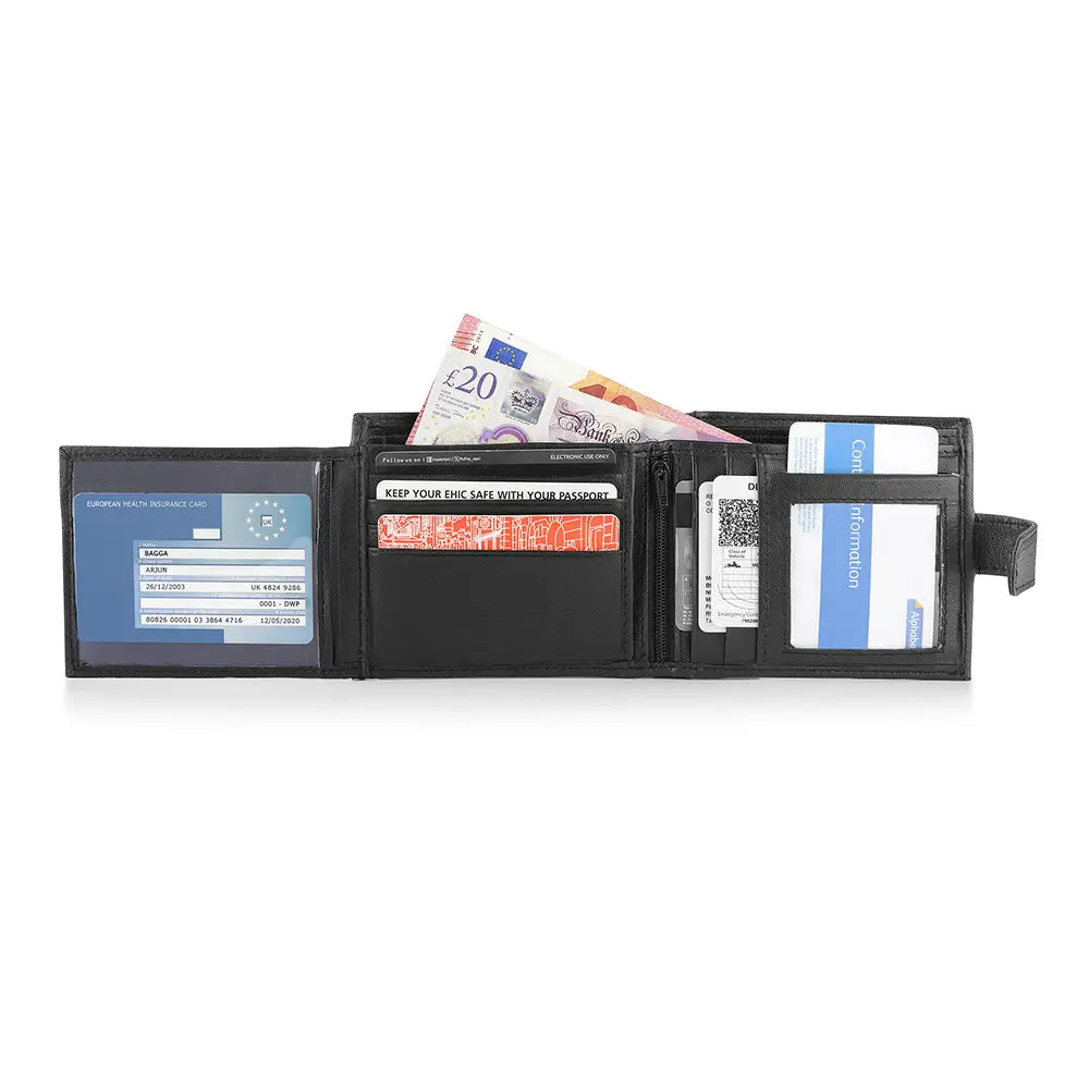 Basic Bifold Leather Wallet 304 04