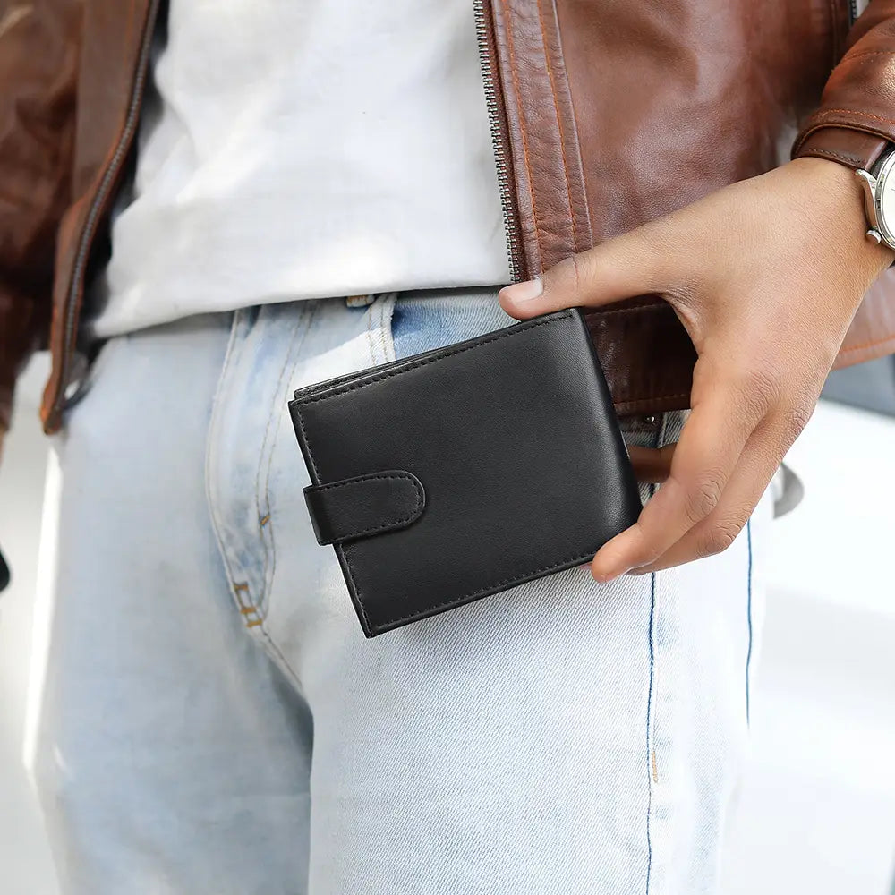 Basic Leather Wallet Black 26 03