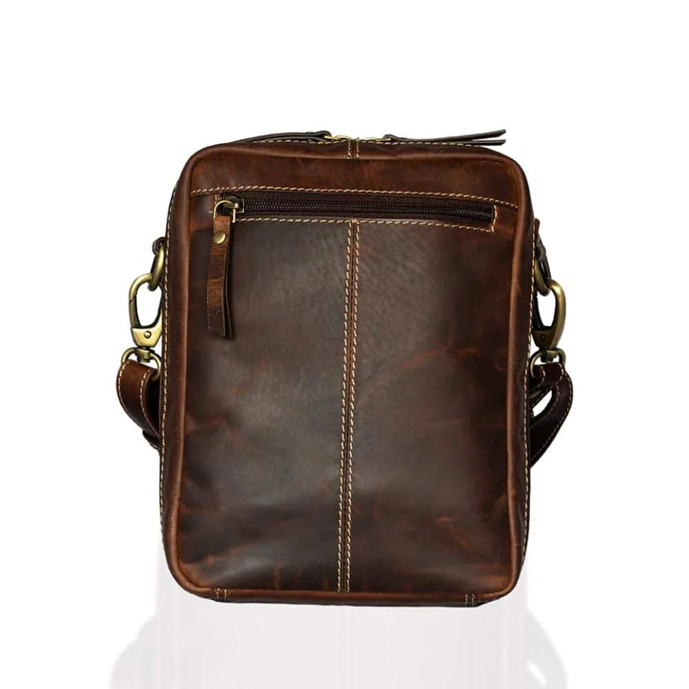 Leather Crossbody Messenger Bag, PRIMEHIDE Leather