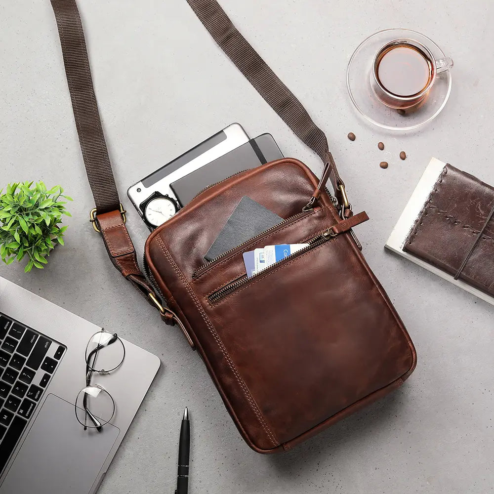 Leather iPad Tablet Bag 1652 07