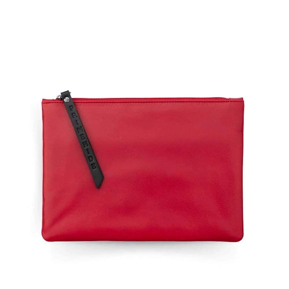 Medium Size Leather Zip Pouch - 702