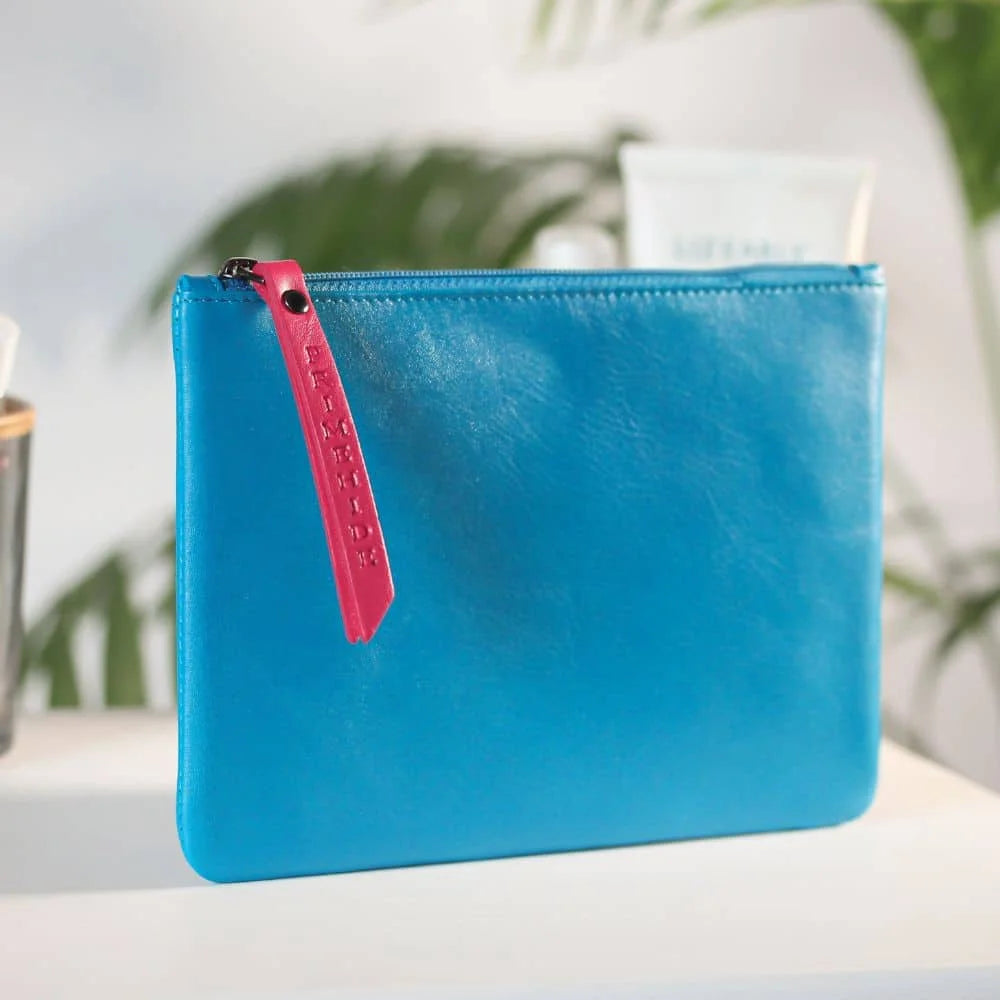 PRIMEHIDE Leather Zip Pouch Blue 702 – 703 (2)
