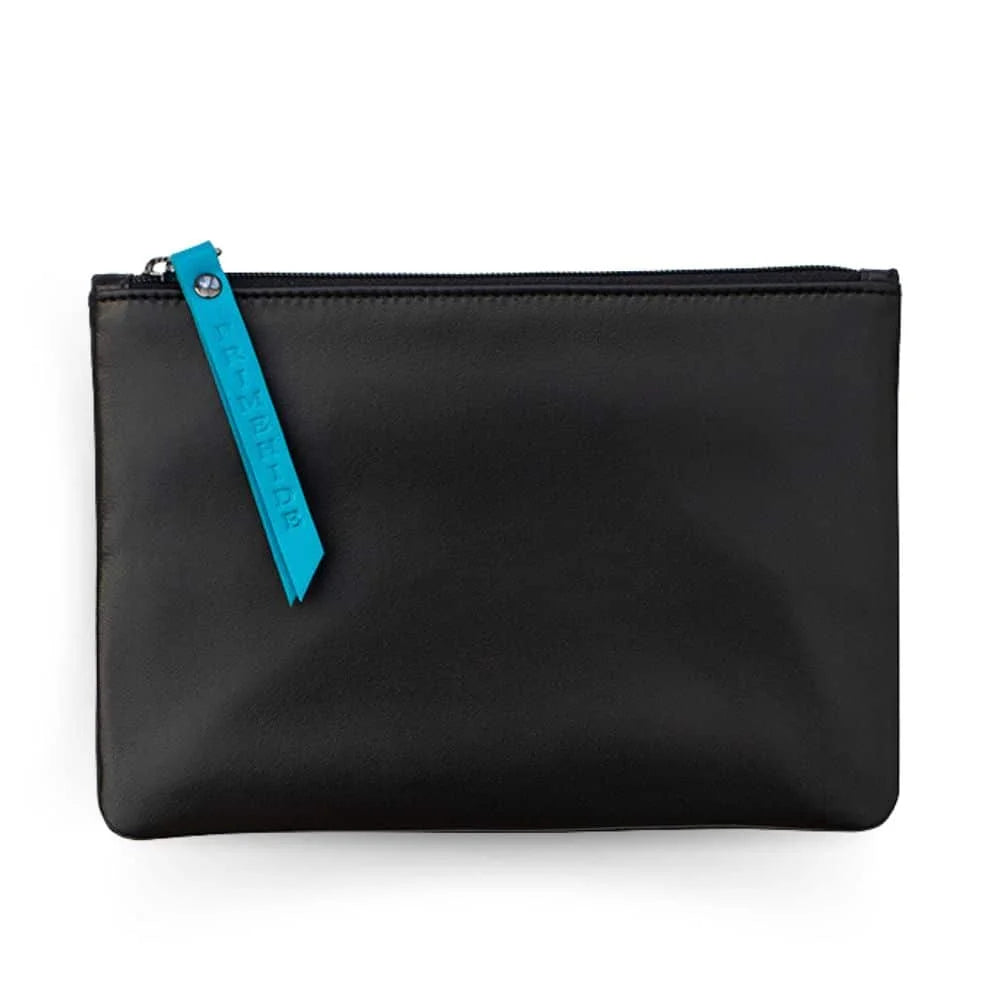 Large Size Leather Zip Pouch - 703