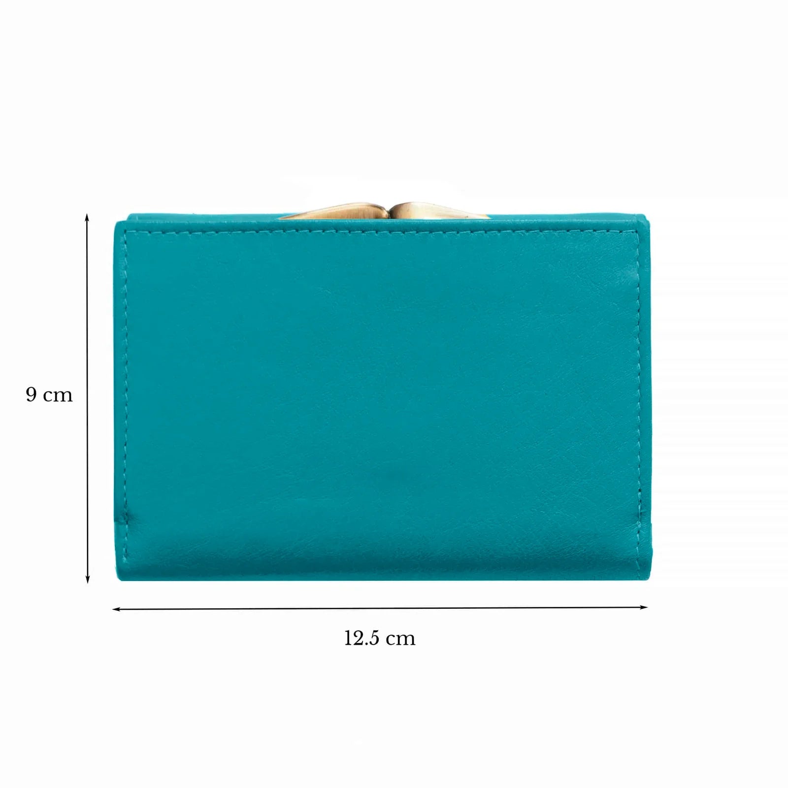 Velura Clip Frame Trifold Purse 21950TURQ PRIMEHIDE LEATHER 02