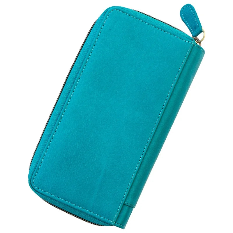 Velura Large zip around Bi fold Purse PRIMEHIDE – 21951TURQ-02