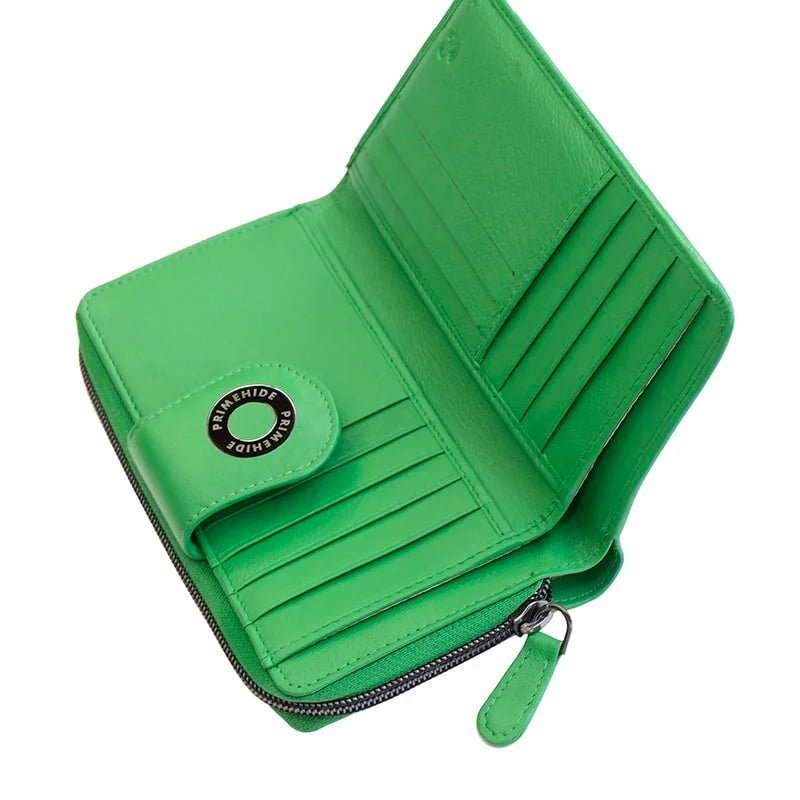 Flavia Large zip around Bifold Purse 22210GGRN-03