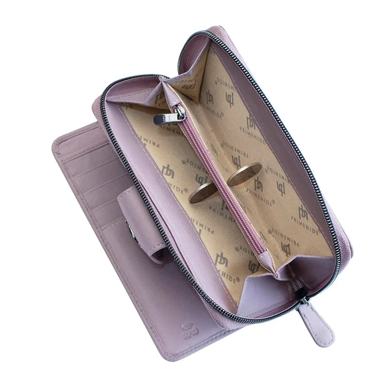 Flavia Large zip around Bifold Purse 22210MAUVE-02