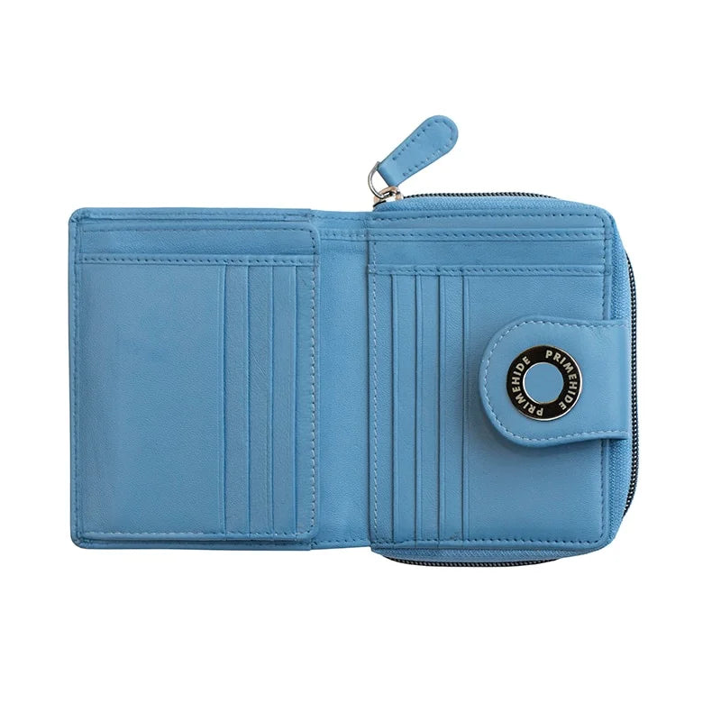 Flavia Med Zip Around Trifold Purse 22211BLU-03