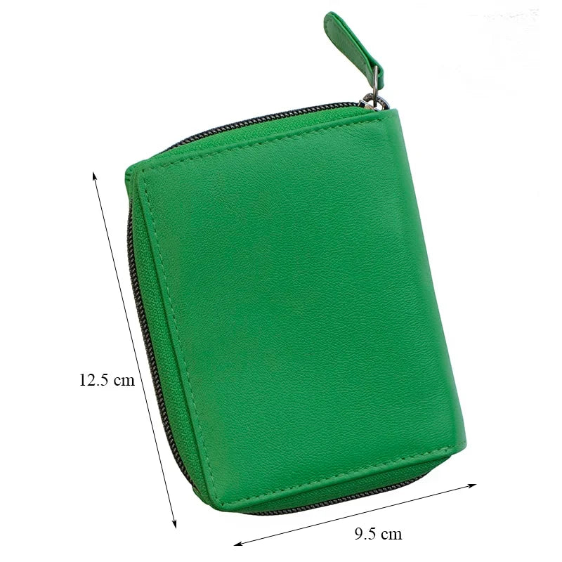 Flavia Med Zip Around Trifold Purse 22211GGRN-07