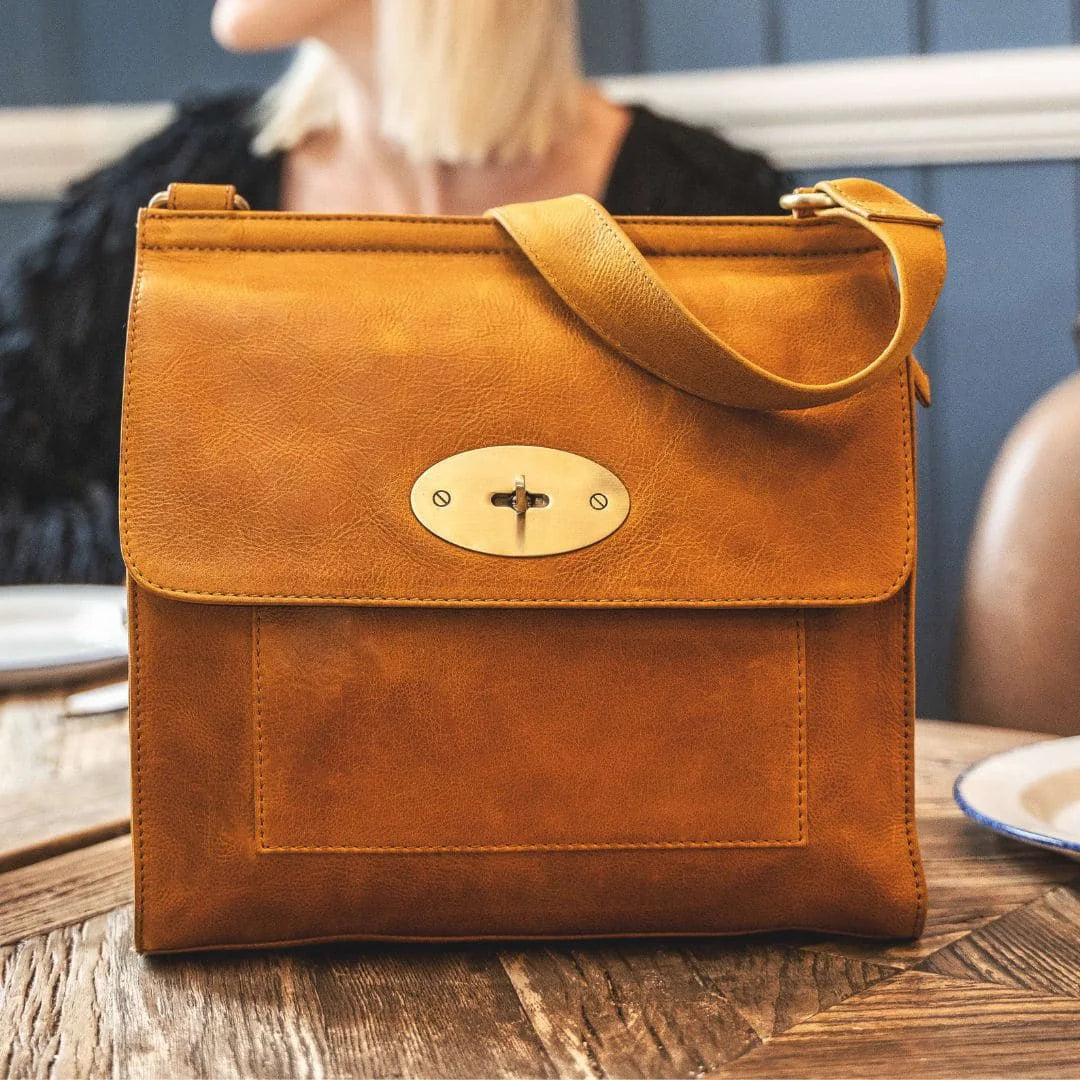 Columbia Range PRIMEHIDE – Columbia Crossbody Bag 1802 Mustard (