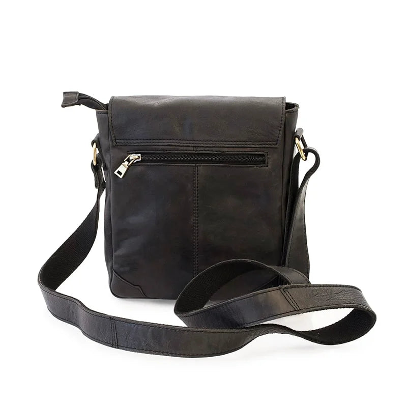Columbia Buckle Messenger Bag 1803-BLACK-4