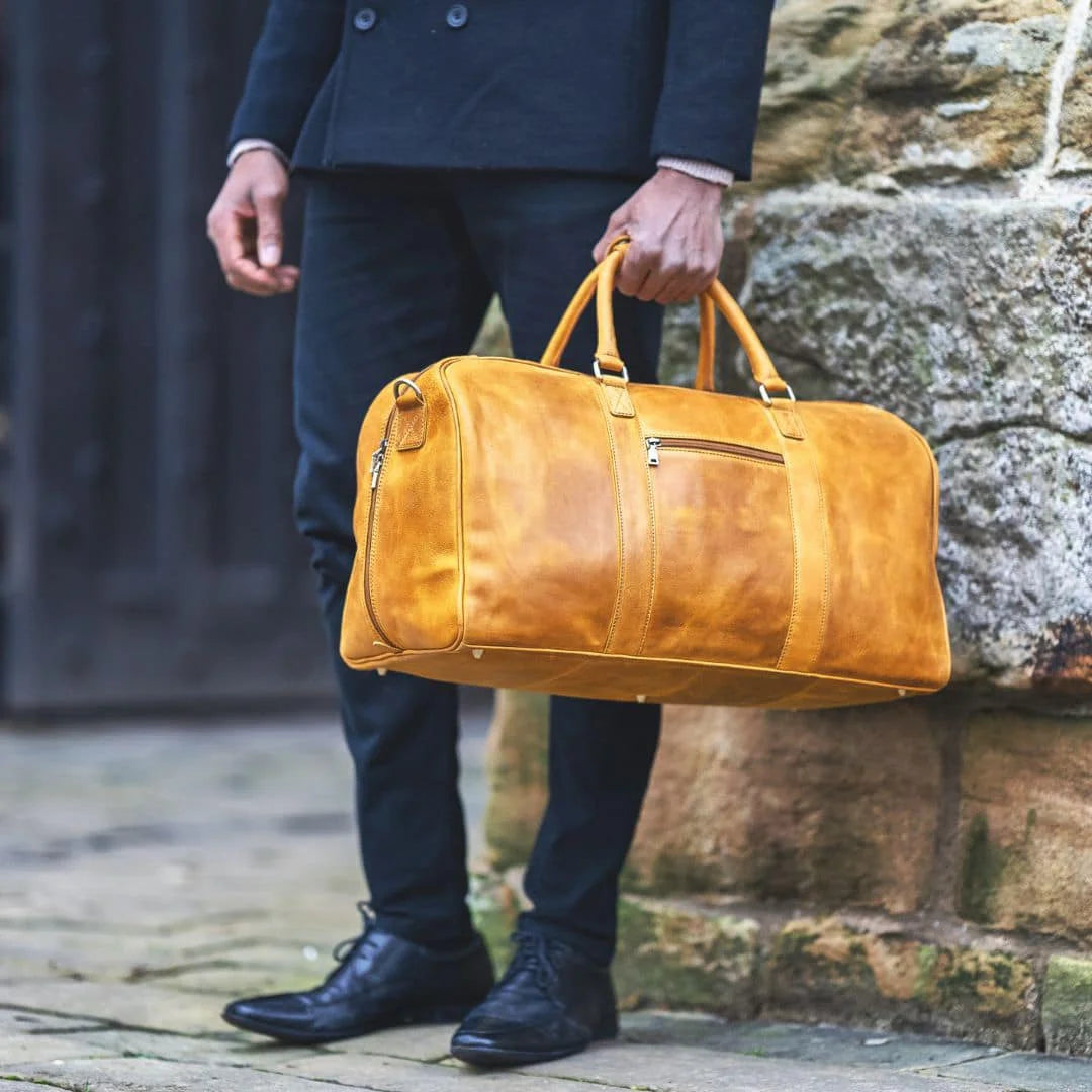 Columbia Range PRIMEHIDE –  1804 Columbia Large Holdall Mustard