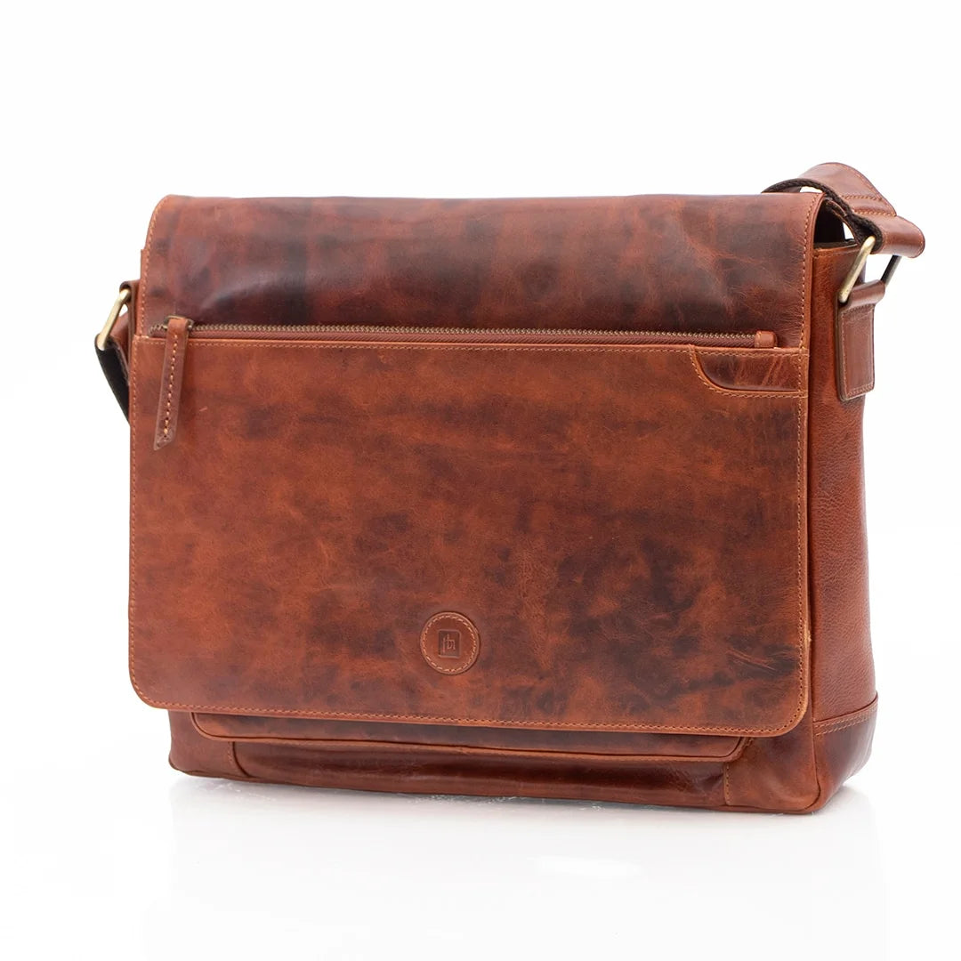 wholesale brown leather messenger bag