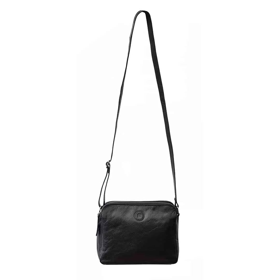 Orion Womens Double Zipper Bag – 2008BLK-02