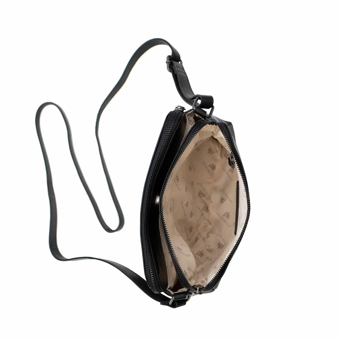 Orion Womens Double Zipper Bag – 2008BLK-04