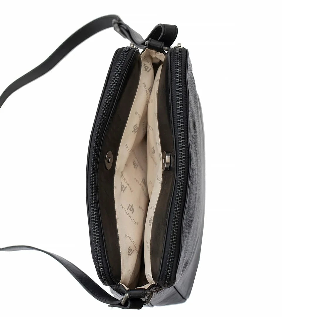 Orion Womens Double Zipper Bag – 2008BLK-05