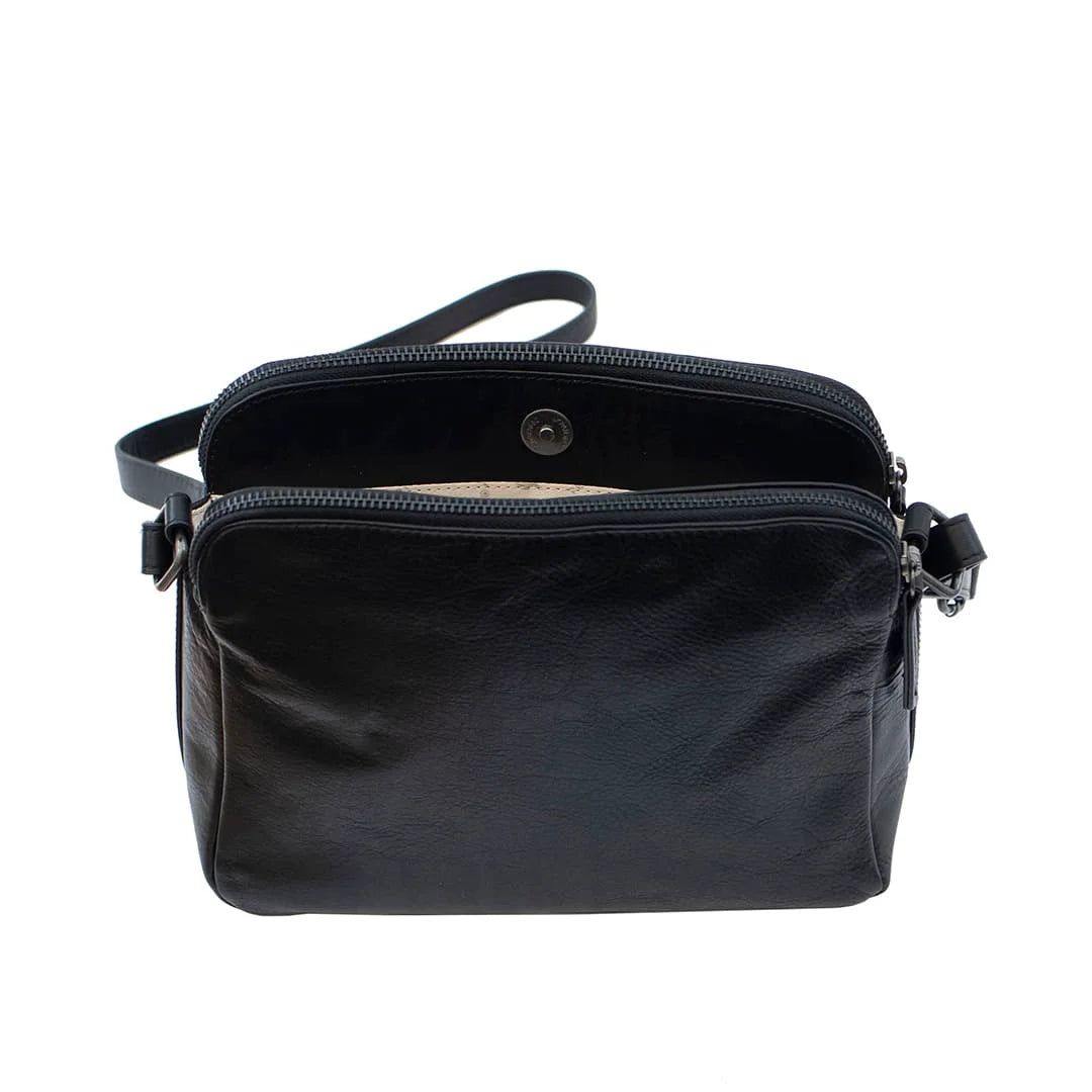 Orion Womens Double Zipper Bag – 2008BLK-06