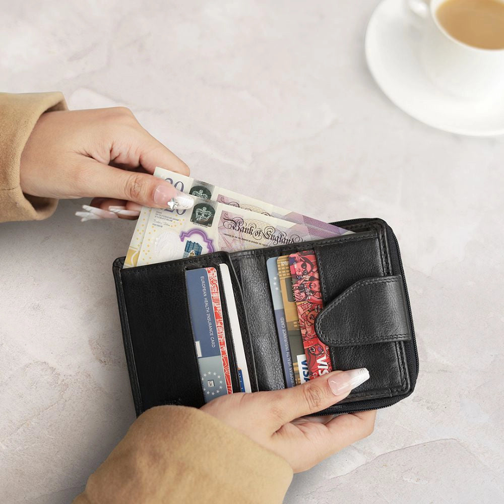 Washed Cancun Small Bifold Purse Gabriela – 1252 (2)