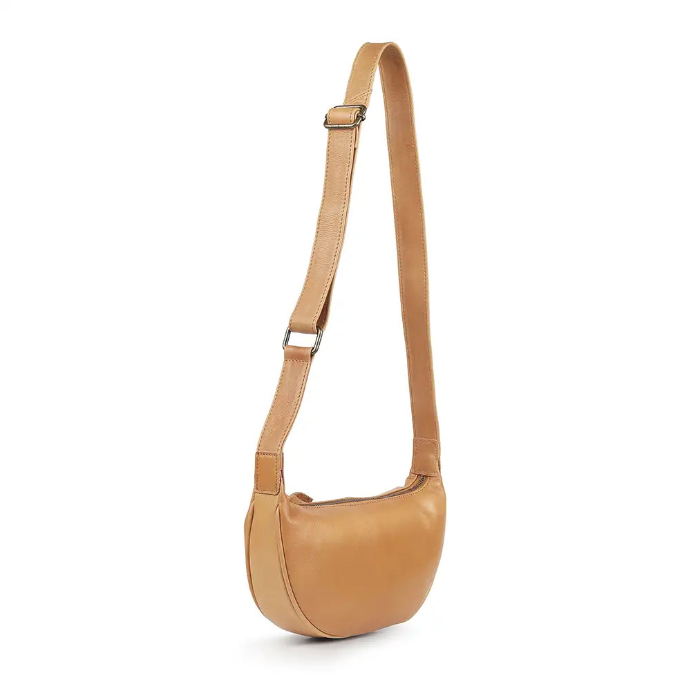 Washed Cancun Half Moon Bag Ayla - 1205