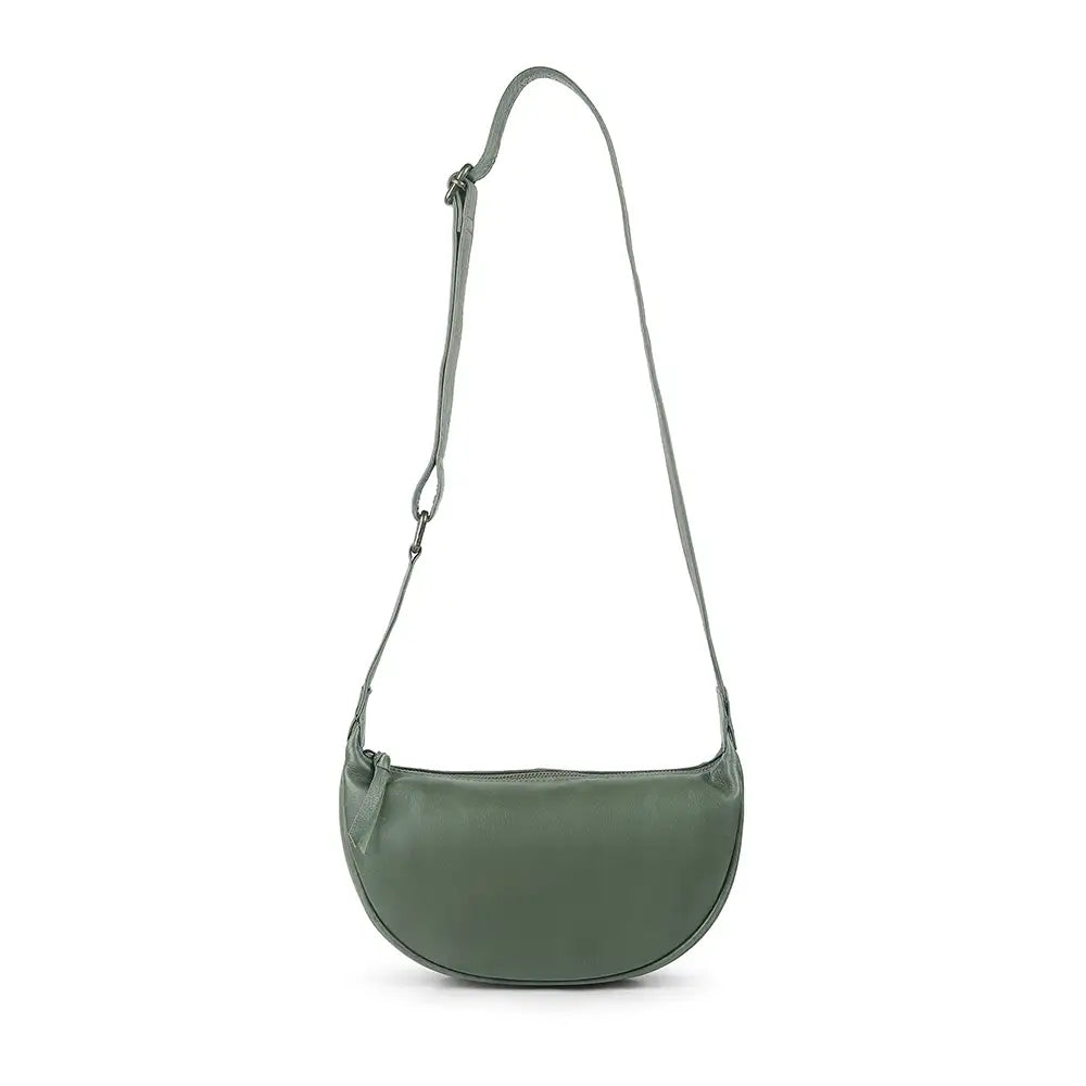 Washed Cancun Half Moon Bag – Ayla 2005 Green 02