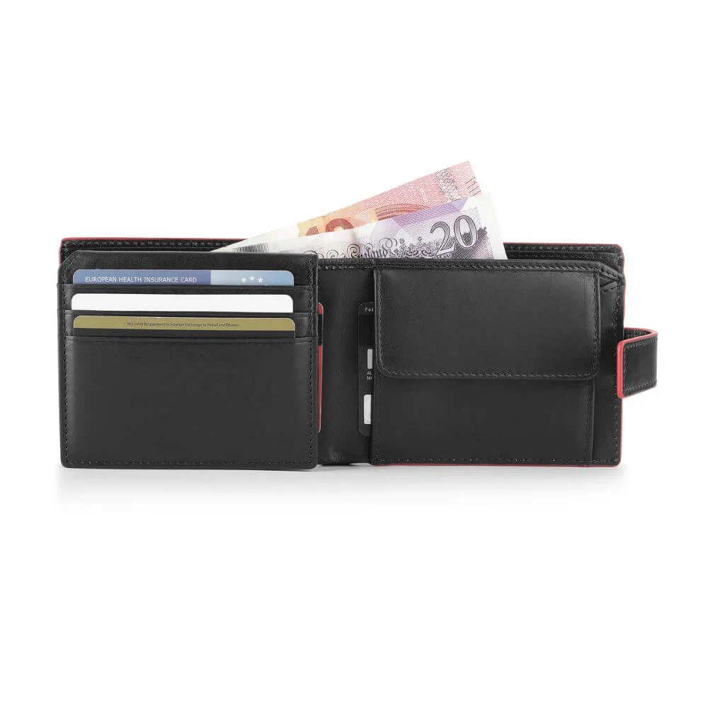 Black Bifold Wallet RFID with tab – Outback 6404