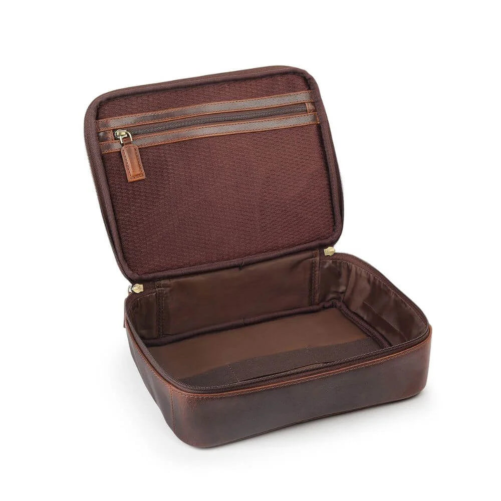 Leather Wash Bag Savannah 4256 (2)