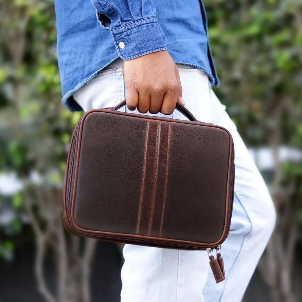 Leather Wash Bag Savannah 4256 (6)