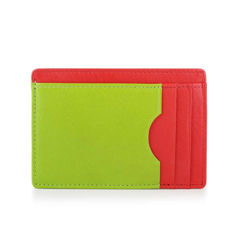 Vertical Leather Lined Cardholder Rio 786