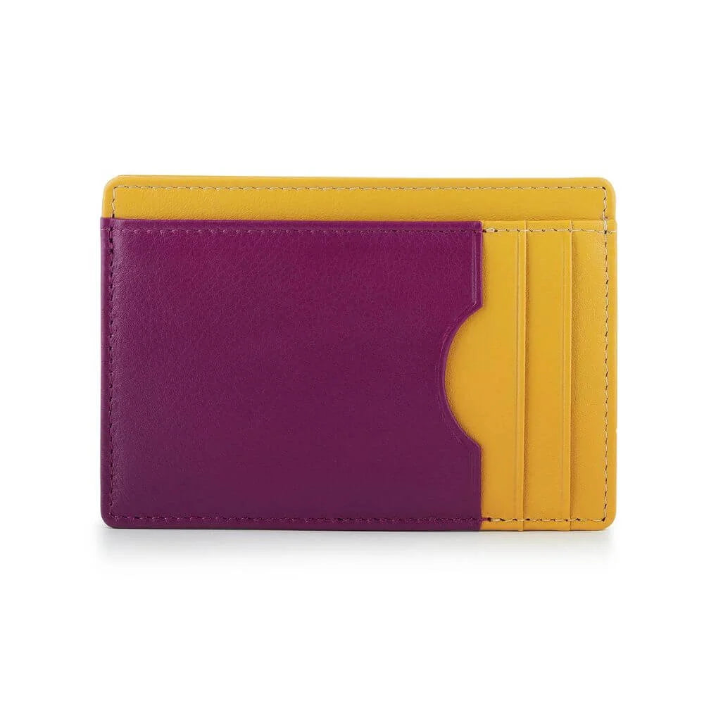 Vertical Leather Lined Cardholder Rio 786 – Yellow (3)
