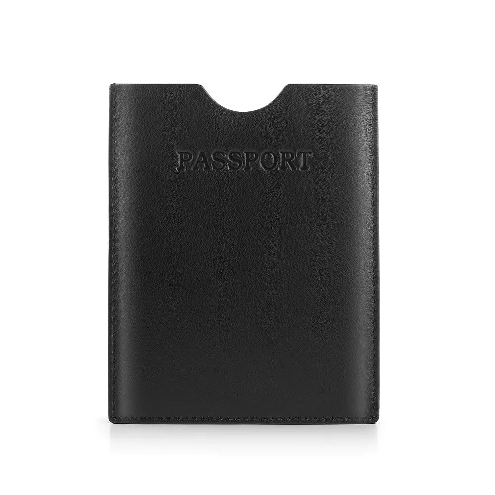 Passport Cover RFID Safe Black-1