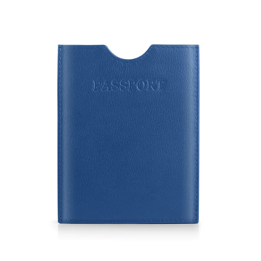 Passport Cover RFID Safe Blue-1