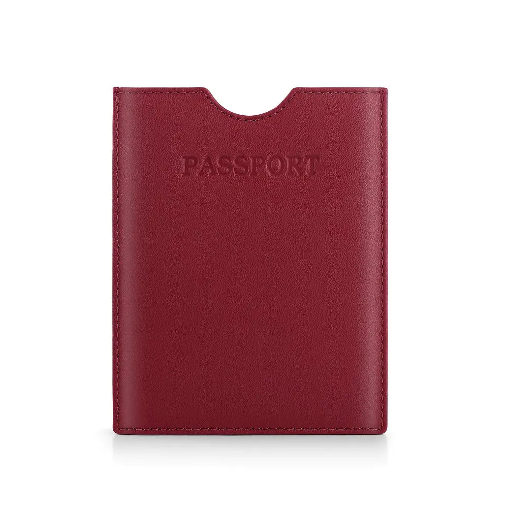 Passport Cover RFID Safe Red-1