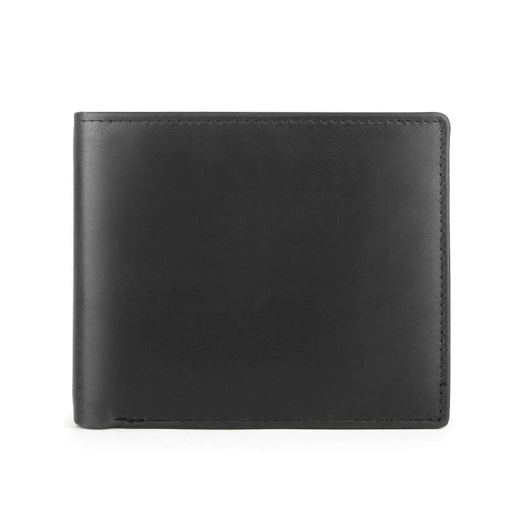 Black Leather Bifold Wallet Mayfair 2504