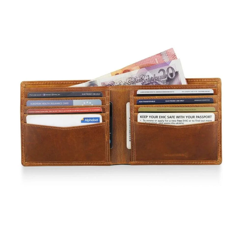 Tan Leather Bifold Wallet Mayfair 2504 (3)