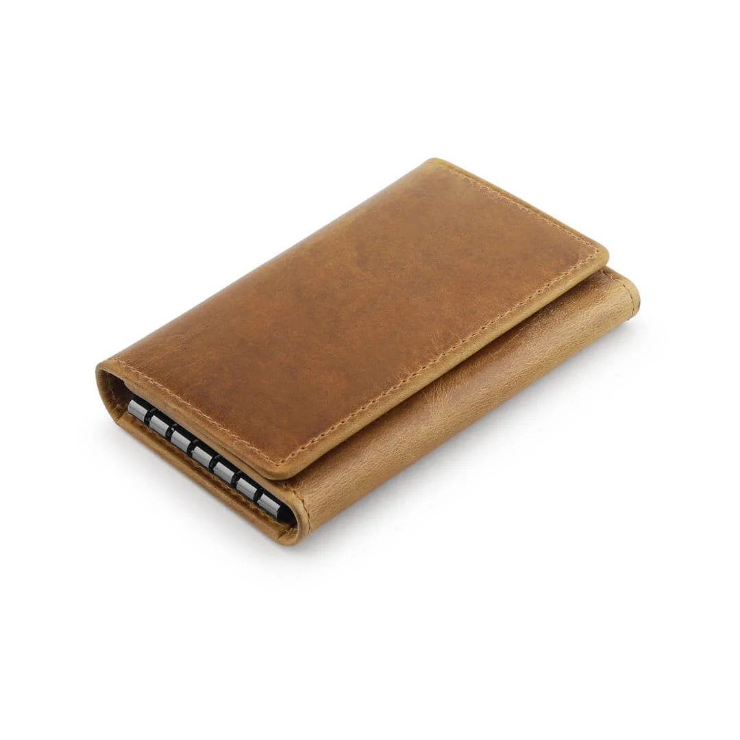 Tan Leather Key Holder Wallet Mayfair 2505