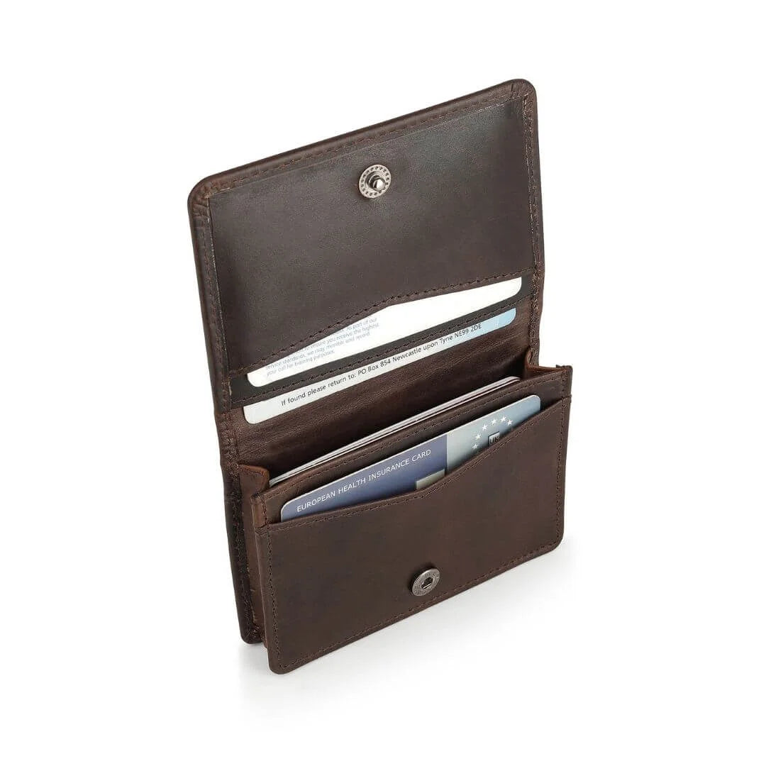 Brown Leather Credit Cardholder Mayfair 2511