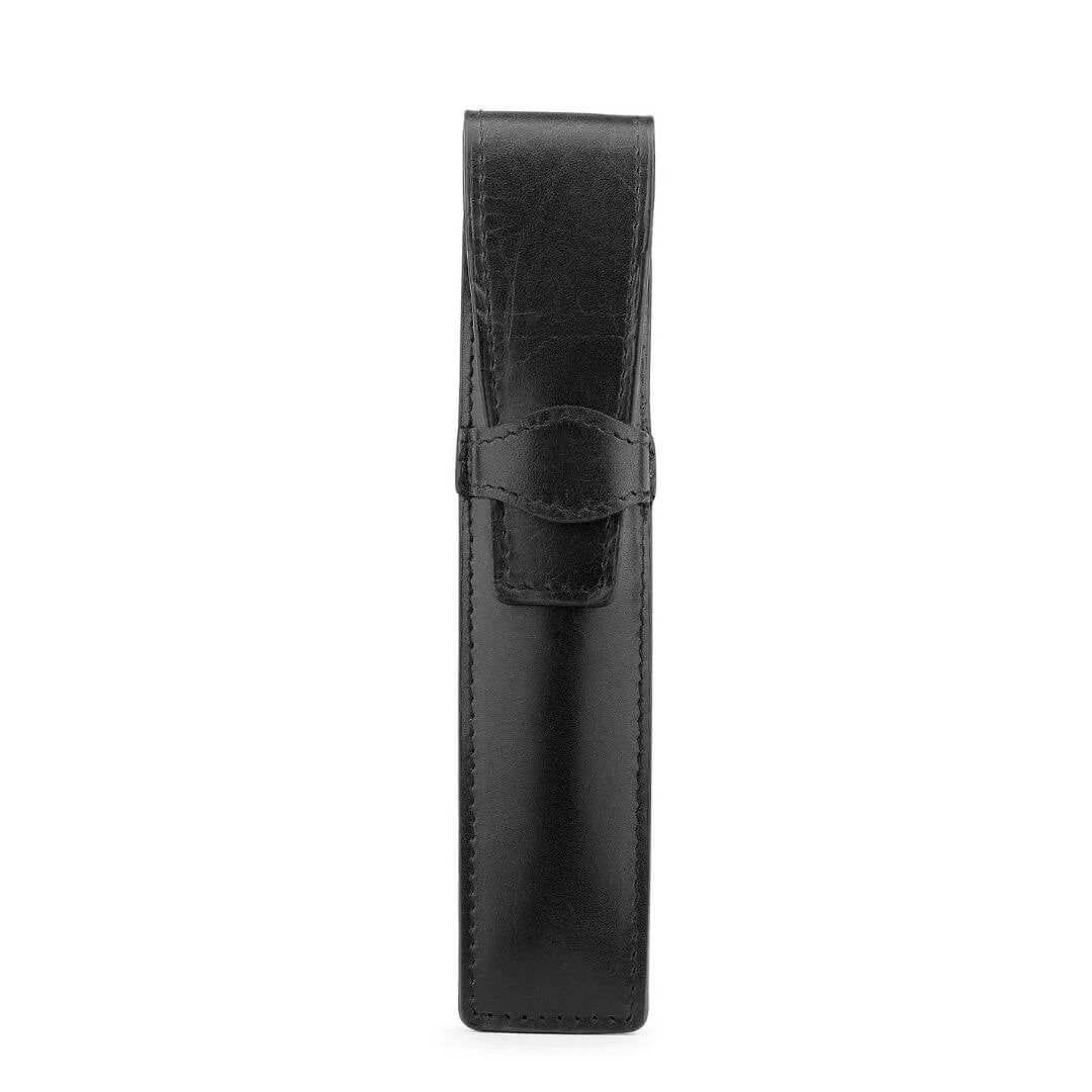 Black Leather Pen Holder Mayfair 2516