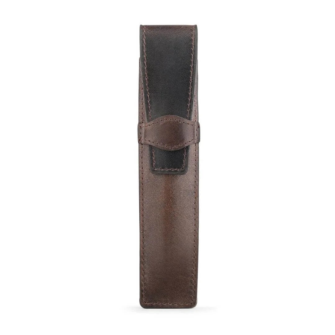 Brown Leather Pen Holder Mayfair 2516
