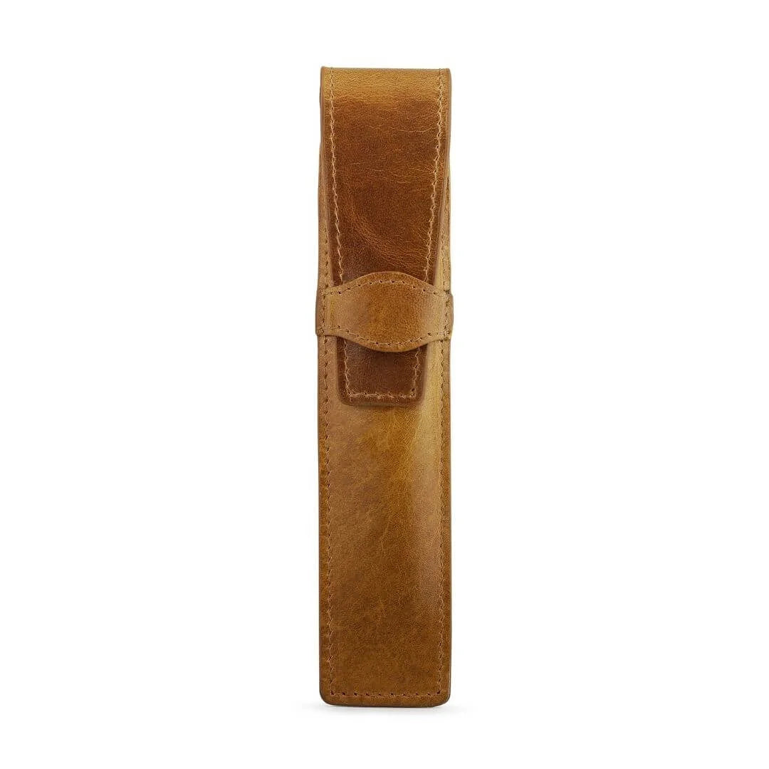Tan Leather Pen Holder Mayfair 2516