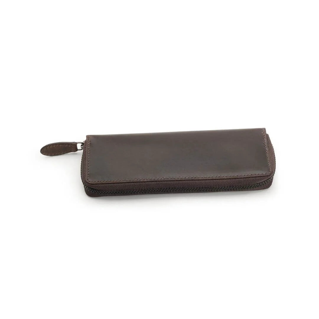 Leather Zipped Pen Case Mayfair 2517