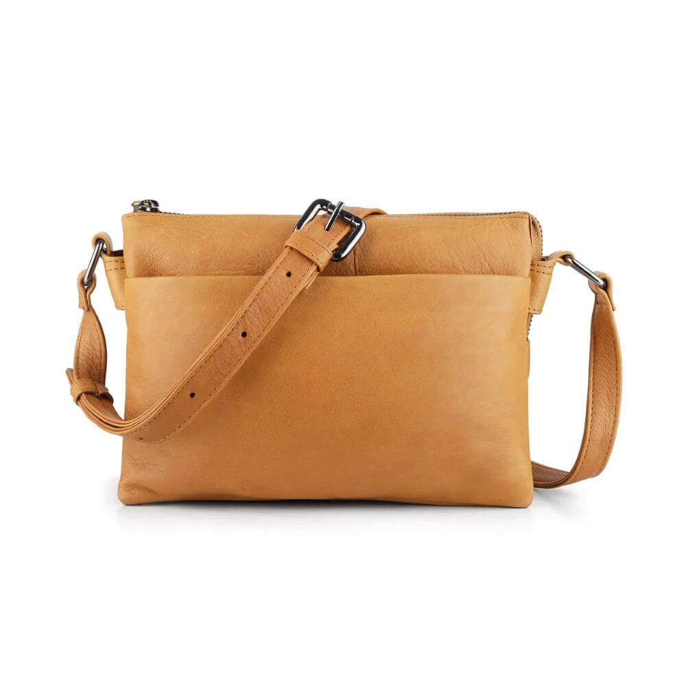 Leather Crossbody Zip Top Bag Hudson 5630