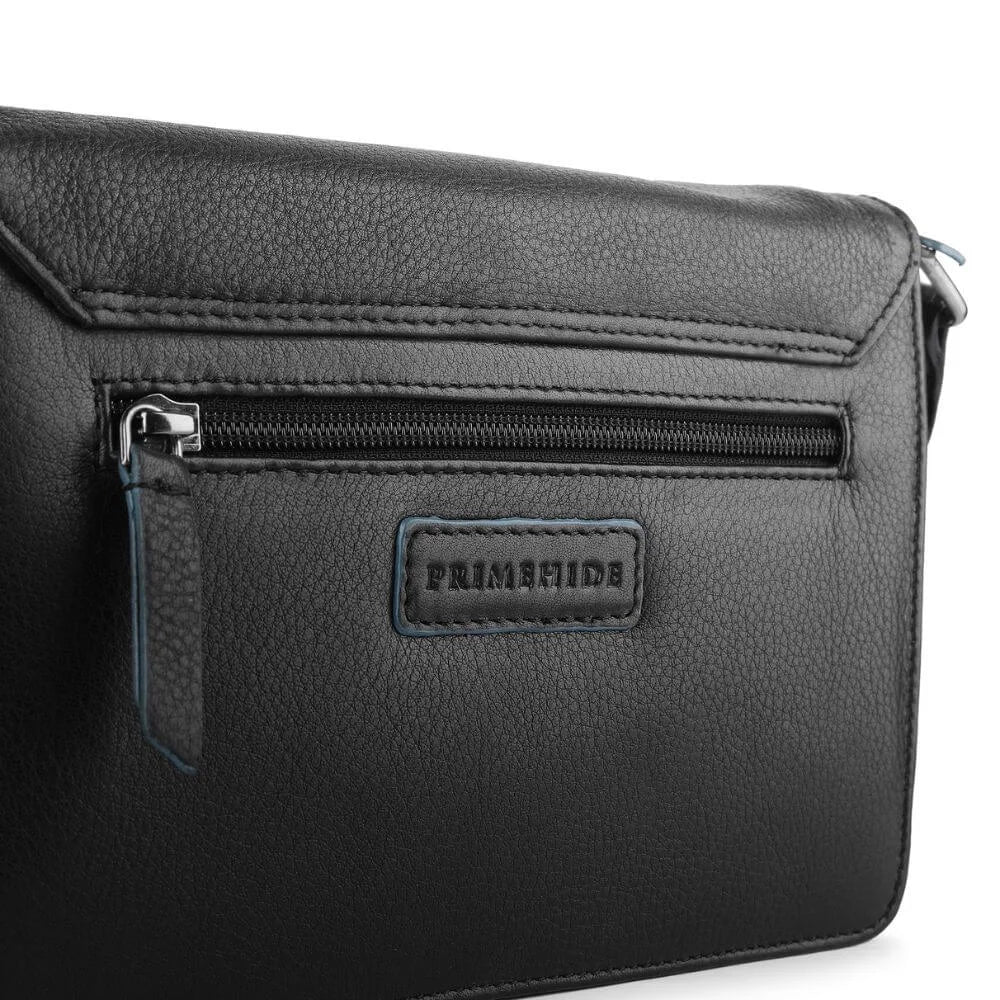 Black Leather Shoulder Bag Hudson 5640 (6)