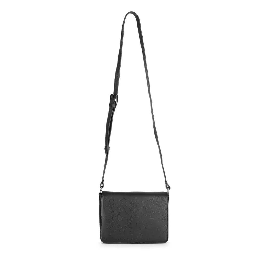 Black Leather Shoulder Bag Hudson 5640 (7)