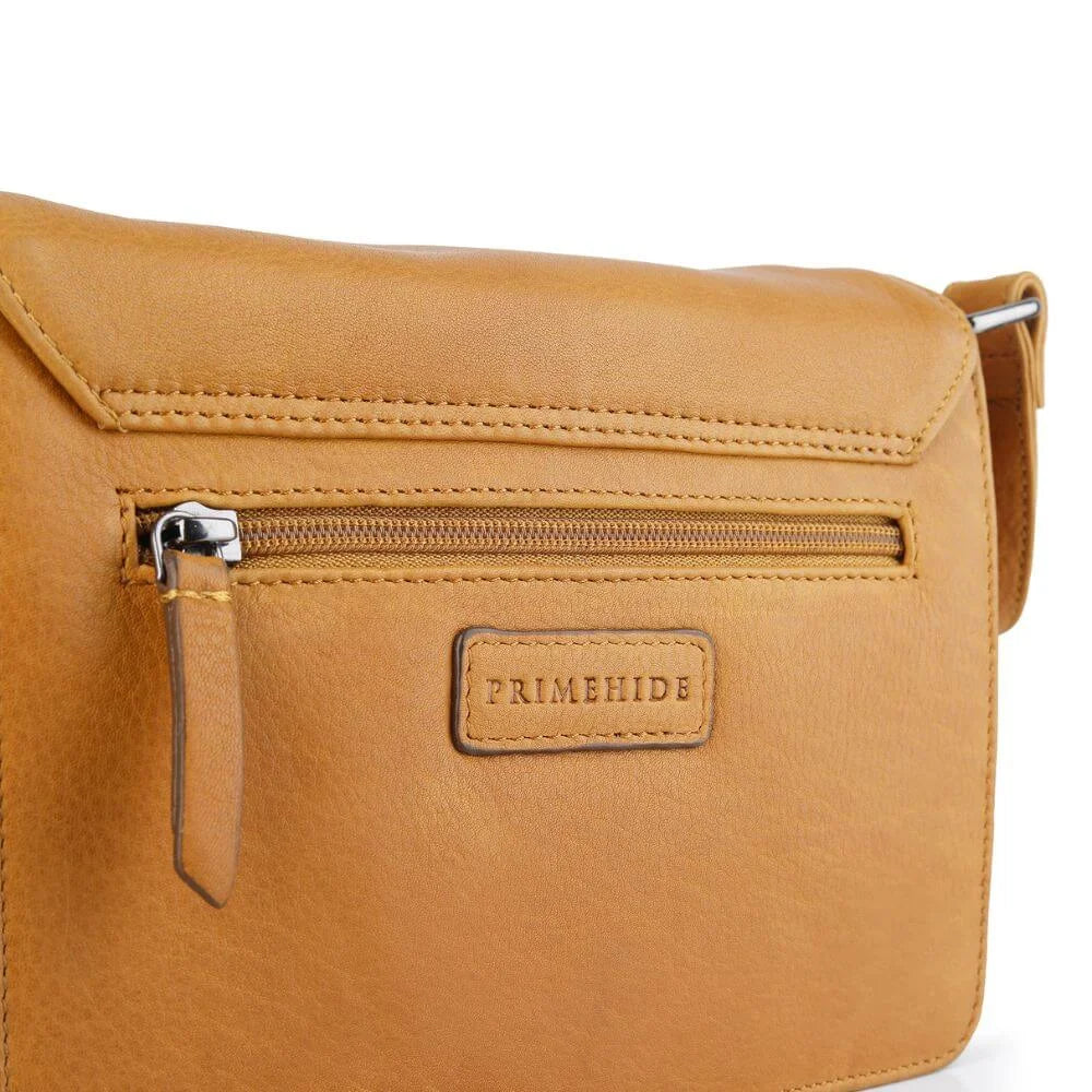 Cognac Leather Shoulder Bag Hudson 5640 (5)