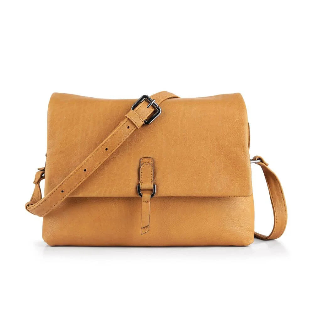 Leather Crossbody Bag with buckle Hudson 5650